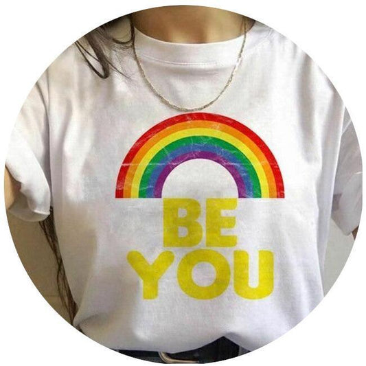 European And American Design Pride Rainbow Harajuku